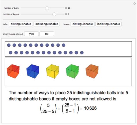 distribution k balls into n boxes|how to distribute k balls to n box.